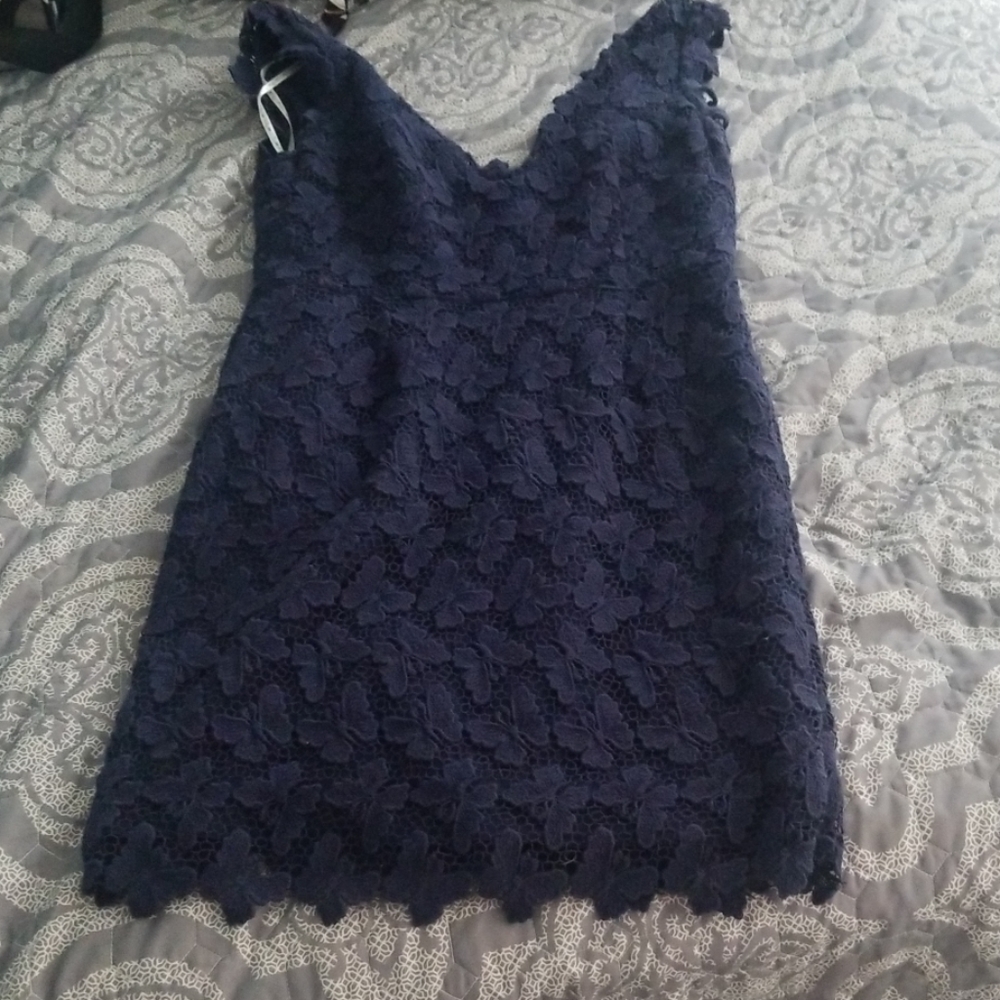 Lily Pulitzer Butterfly Crochet Dress